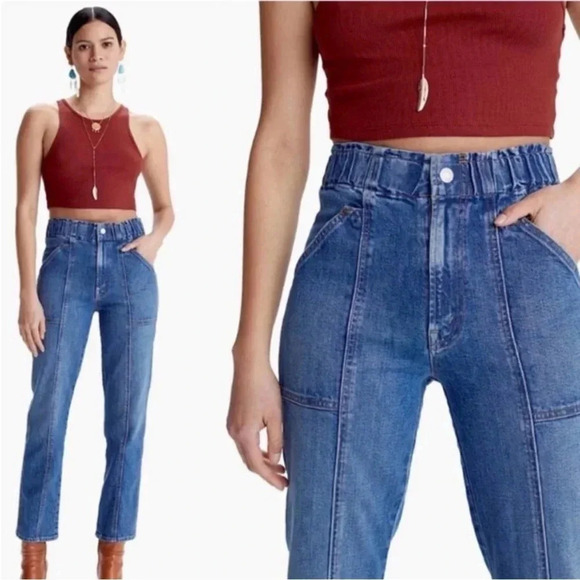 Mother Superior denim the springy ankle in cowboys don’t cry denim - Picture 3 of 15